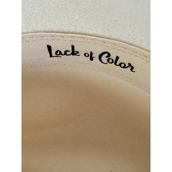 Lack of Color The Fader Hat Ivory Wool Coachella Festival Small 55 cm Australian - Picture 16 of 16